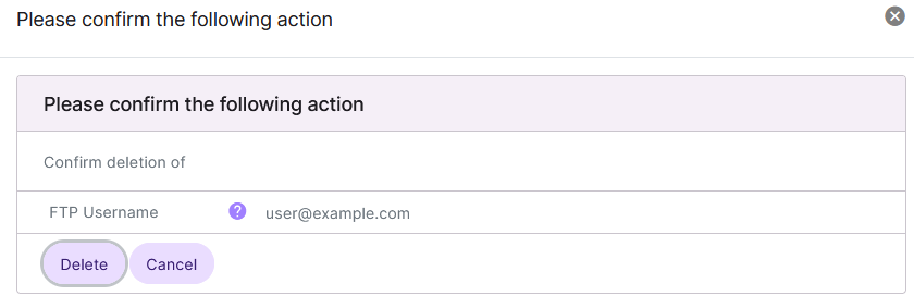 Confirm Deletion Form